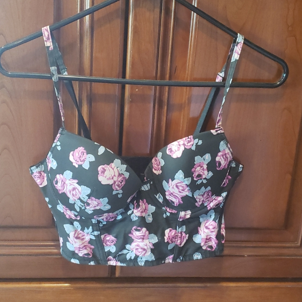 Floral bustier